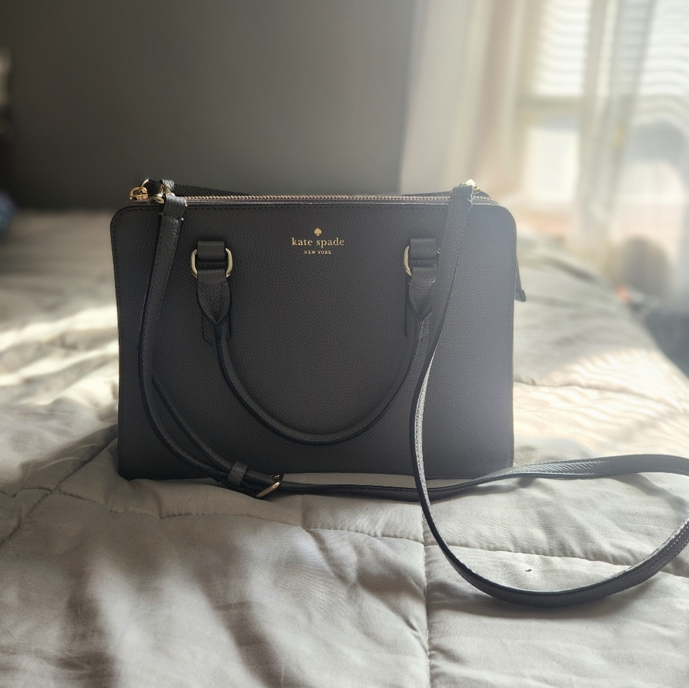 Gray Kate Spade Purse